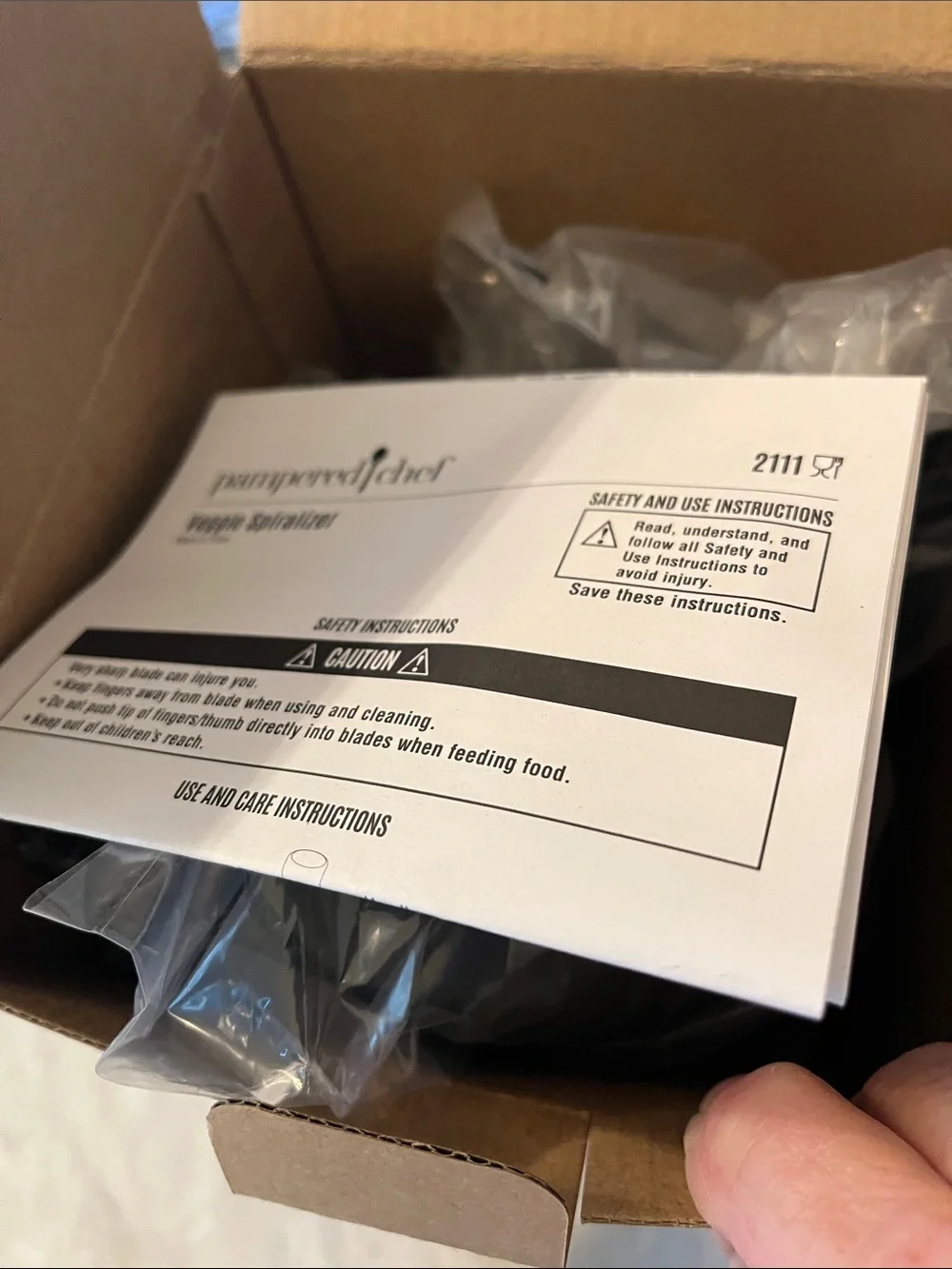 Pampered Chef Veggie Spiralizer in Box New